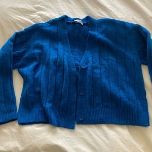 Blue Zara cardigan women’s medium medium